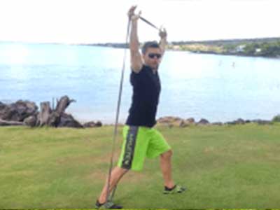 Resistant Bands Benefits - Overhead Press